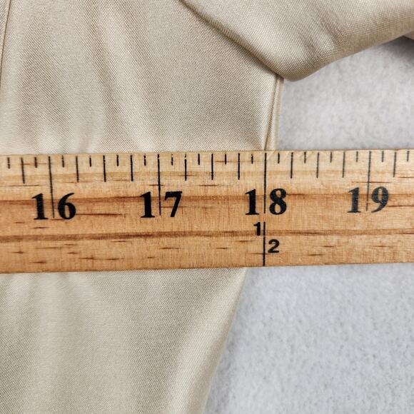 Ann Taylor 100% Cream Silk Sleeveless Vintage Dress & Coat Set  Women’s Size 6 - Picture 15 of 16